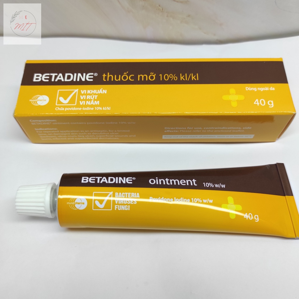 Betadine Mỡ Diệt Khuẩn Tuýp 40g