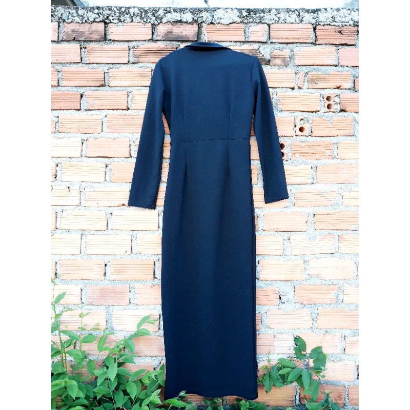 Đầm body cổ vest size S