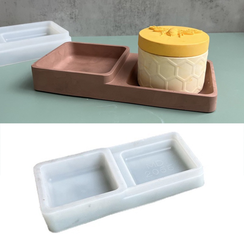 Khuôn Làm Đế Lót Ly Bằng Nhựa Resin Hình Vuông DIY