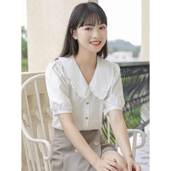 Áo sơ mi cổ bèo xinh kaca NH00089 hihishophaha