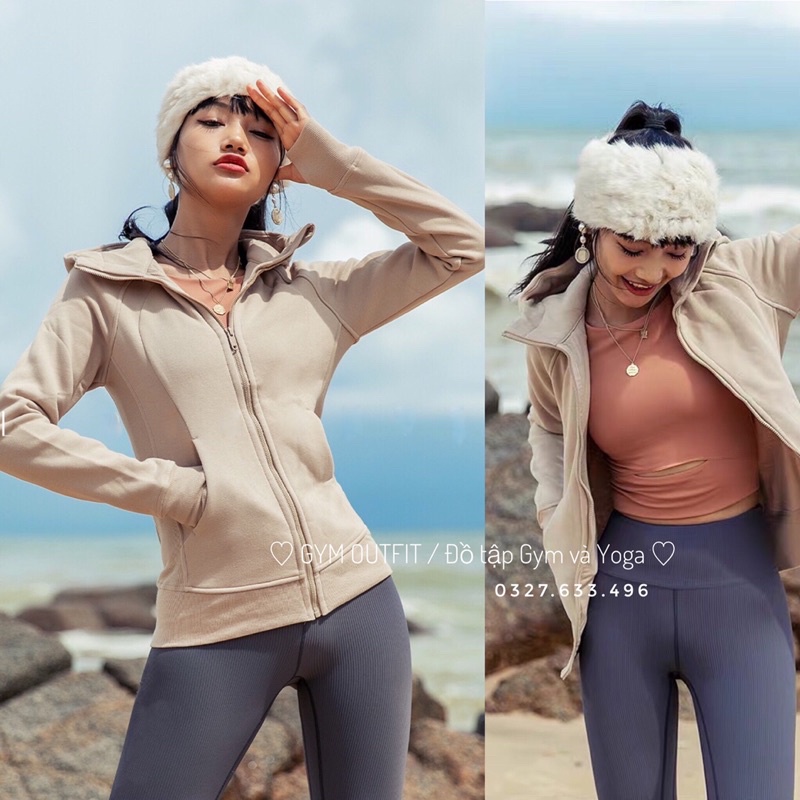 Áo Khoác Tập Gym - Yoga Nữ Lululemon Scuba Hoodie Light Cotton Fleece - Áo Khoác Thể Thao Cao Cấp Mới Nhất Thu Đông 2021