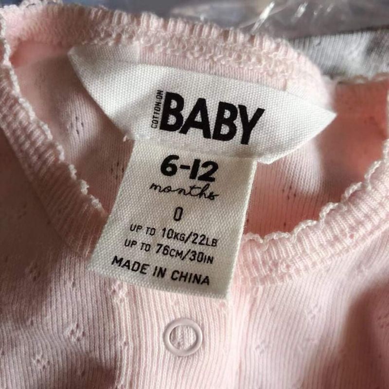 Áo dài tay siêu đẹp bé gái Cotton on Baby