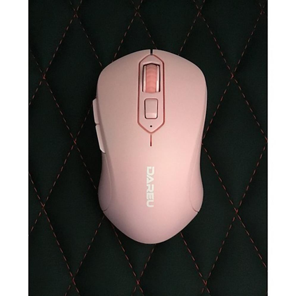 Chuột không dây DAREU LM115G - Phiên bản màu hồng cực kute - Bảo hành chính hãng 2 năm