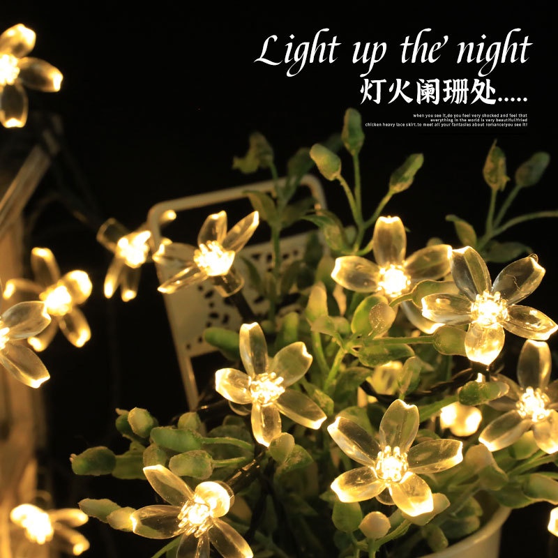 Dây Đèn Led Trang Trí Ngoài Trời Hình Quả cherry Chống Thấm Nước