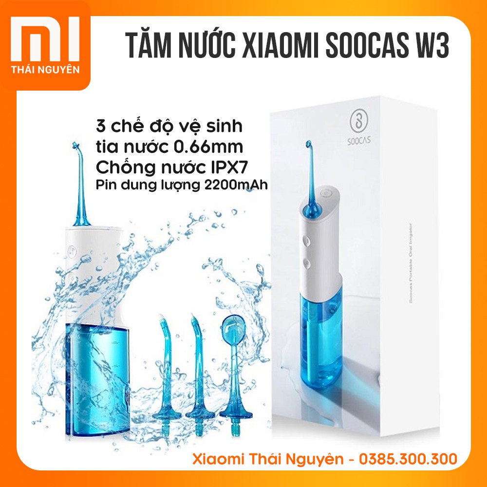 (Kèm 4 đầu) Tăm nước Xiaomi soocas w3 pro