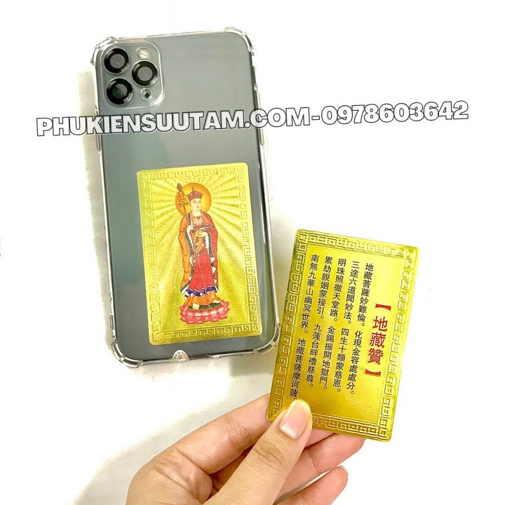 Thẻ Kim Bài Địa Tạng Vương Bồ Tát - TMT Collection - SP005756