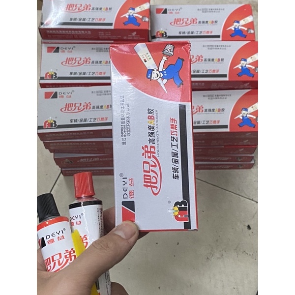 Keo AB siêu nhanh khô Deyi siêu cứng 80g