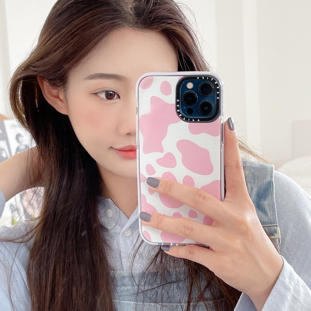 ốp điện thoại Tpu Mềm Chống Sốc In Hình Báo Hồng Cho Iphone 12 11 Pro Max X Xs Max Xr 8 7 Plus