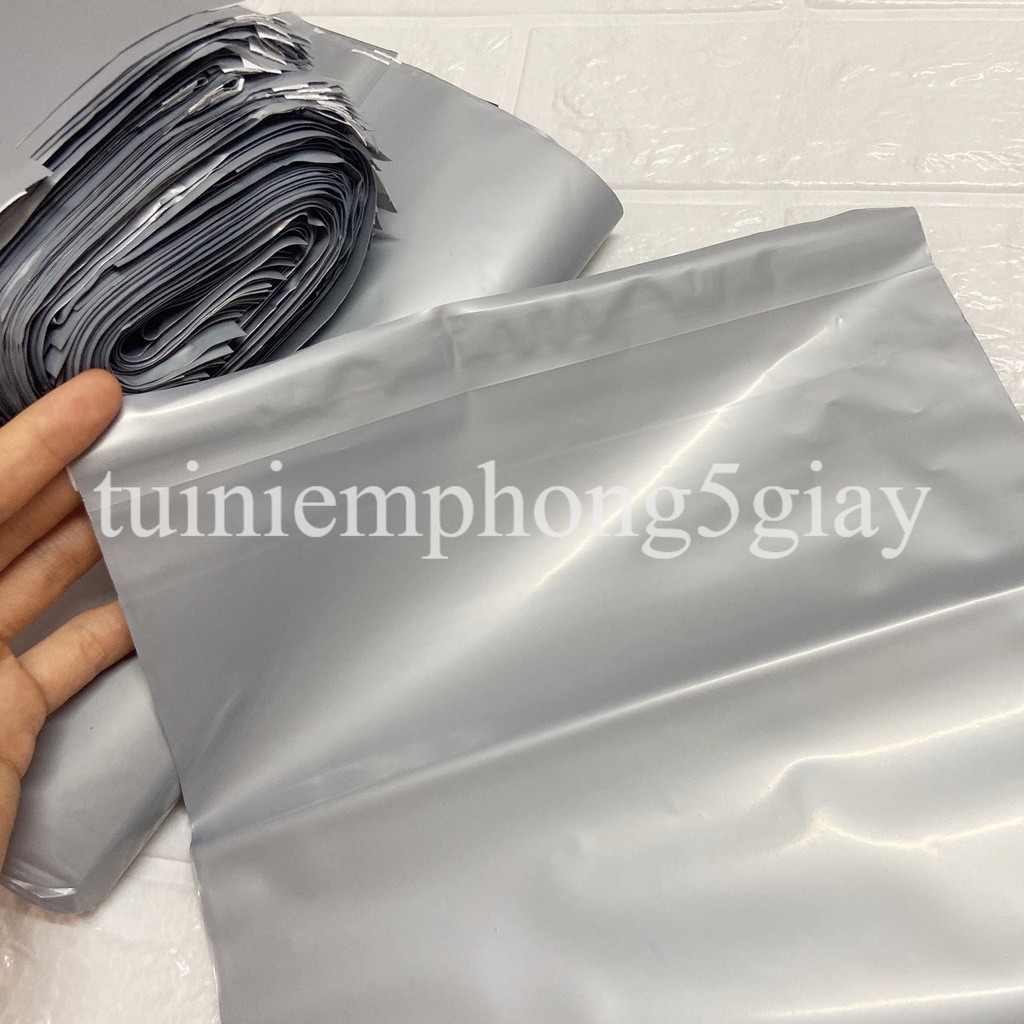 [1Kg–Màu Xám Bạc-Đủ size] Túi gói hàng niêm phong tự dính - túi đóng hàng chuyển phát nhanh có sẵn keo dính – 5 GIÂY