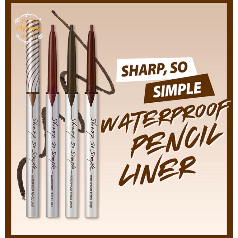 Chì kẻ viền mắt CLIO SHARP SO SIMPLE WATERPROOF PENCIL LINER 0.14g
