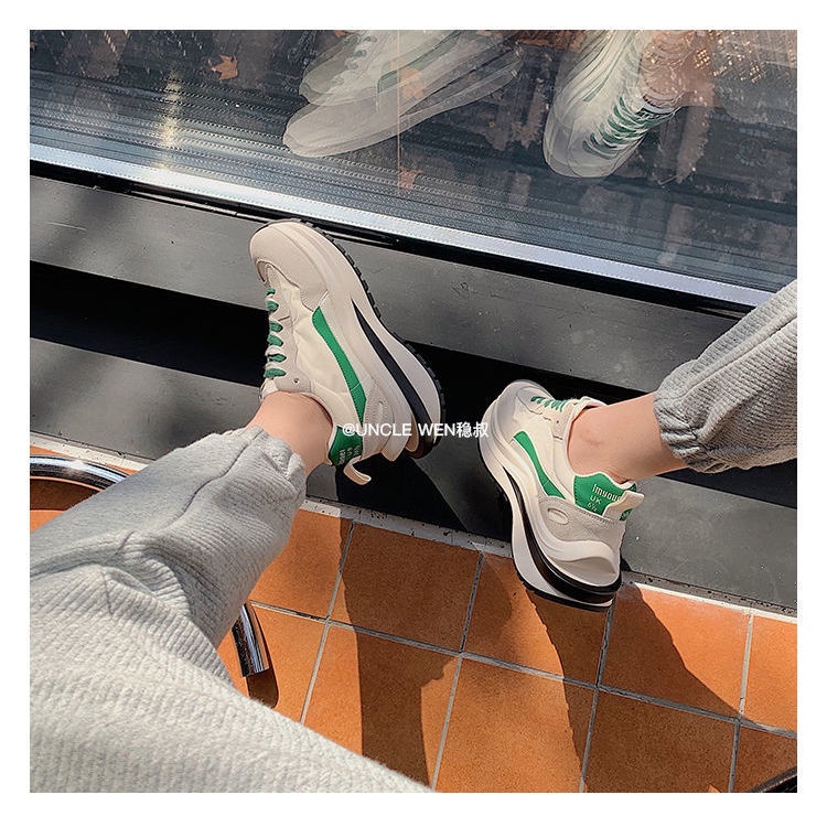Giày Thể Thao Đế Dày Nâng Chiều Cao 2022 Dễ Phối Đồ Thời Trang Xuân Hè Cho Nữ