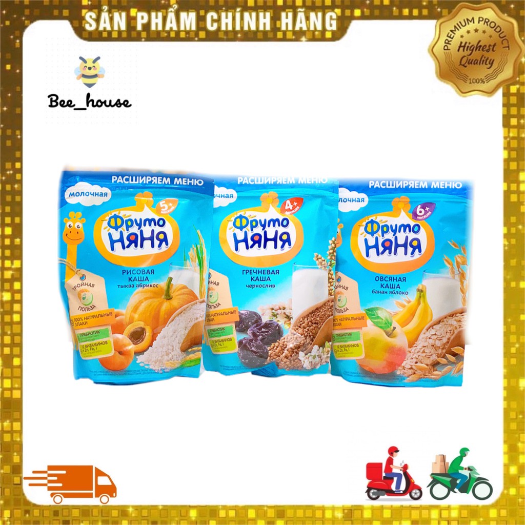 Bột ăn dặm fruto Nga 200gr - 𝐁𝐞𝐞 𝐡𝐨𝐮𝐬𝐞