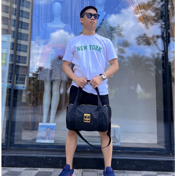 ⚡️ (Ảnh thật) Túi trống adidas GF Super Star logo vàng Duffel Bag  | HÀNG XUẤT DƯ 1:1 | CÓ SẴN HÀNG