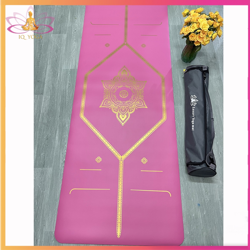 Thảm tập yoga cao su non mạ vàng cao cấp chính hãng Luxury