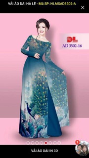 Vải áo dài con công