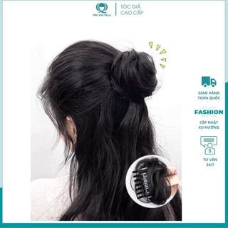 Tóc giả nữ búi ❤️freeship❤️ tóc giả búi tròn mini