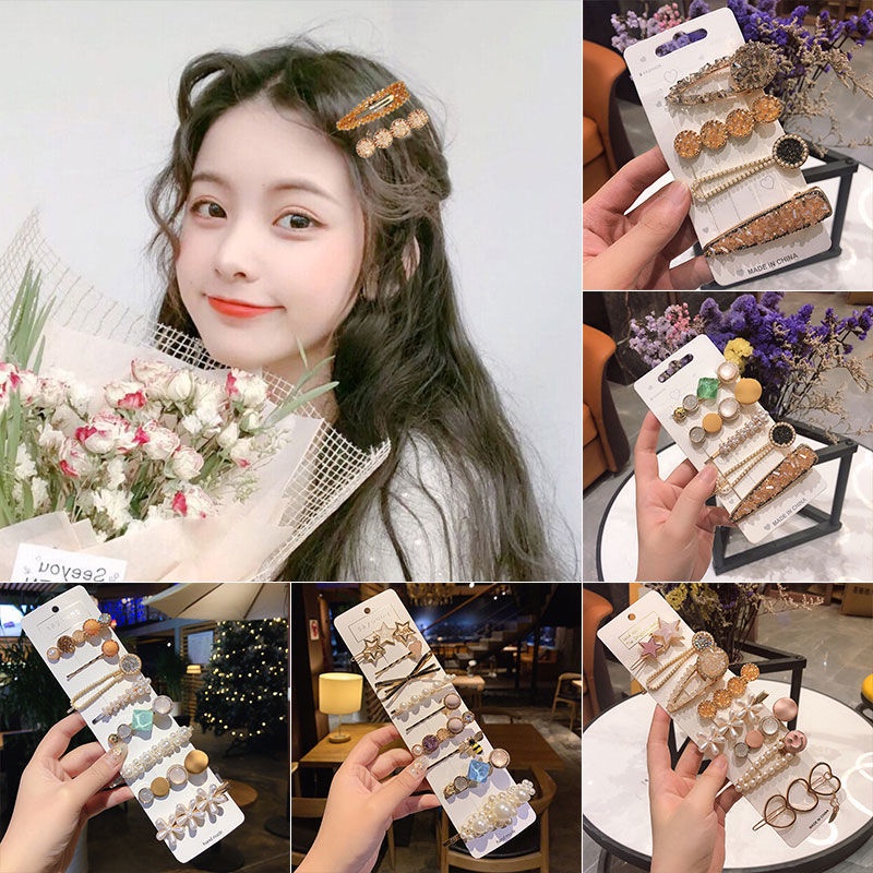 Bộ Kẹp Tóc Hàn Quốc Dễ Thương