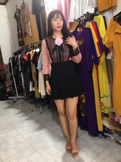 Đầm Tiểu Thư Phối Ren