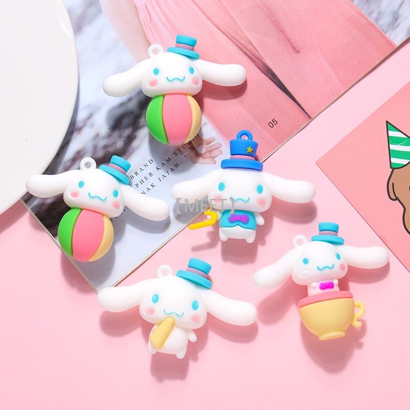 Túi 1 Móc Khóa DIY Hình Chú Chó Tai To Hoạt Hình Đáng Yêu