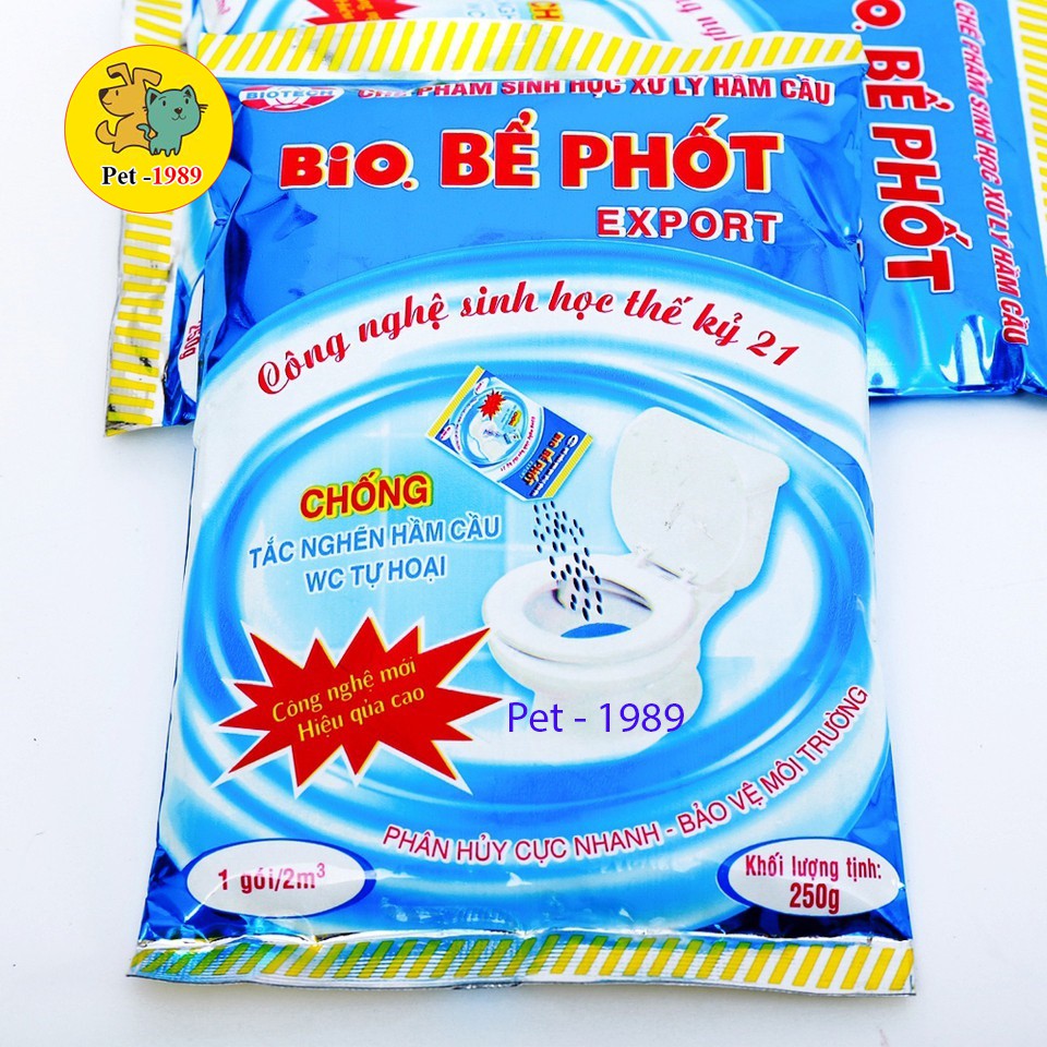 Men xử lí bể phốt Bio gói 250g Pet-1989