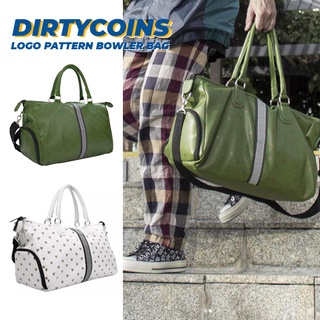 DirtyCoins Logo Pattern Bowler Bag - Olive