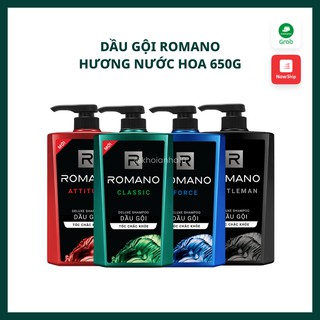 Dầu gội Romano hương nước hoa 650g