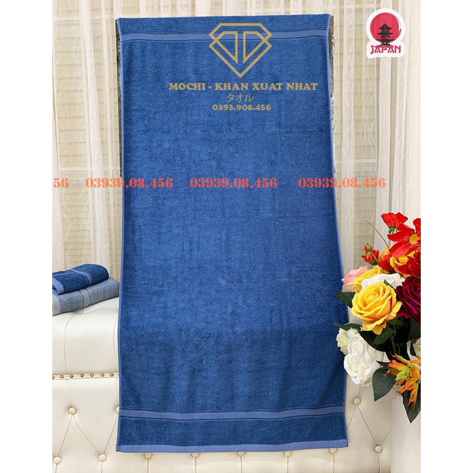 Khăn tắm mochi xuất nhật 60x120cm mềm mịn không xù lông không phai màu