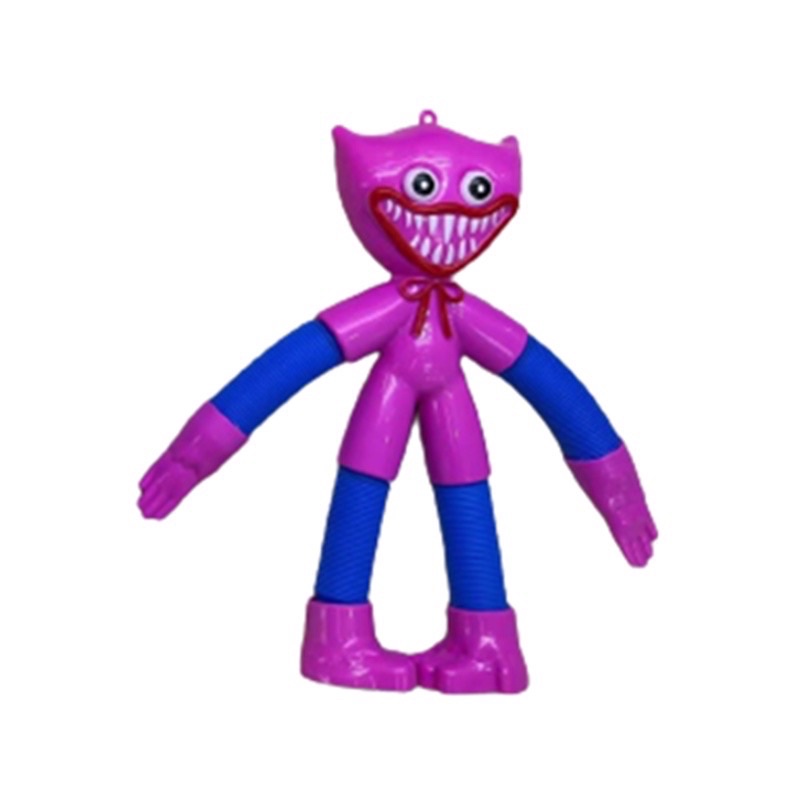 Đồ chơi Huggy Wuggi ống lò xo kéo giãn tay chân có đèn phát sáng cho bé