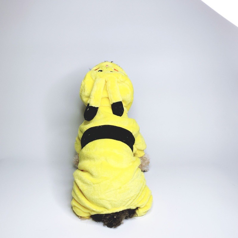 Quần áo cho chó mèo mùa đông Pikachu cute Full size - lutpet