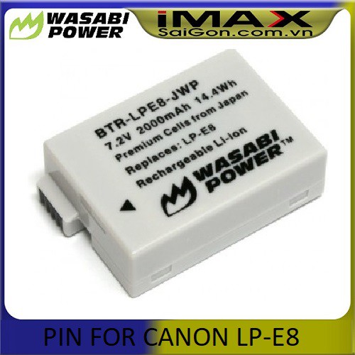 PIN SẠC WASABI FOR CANON LP-E8