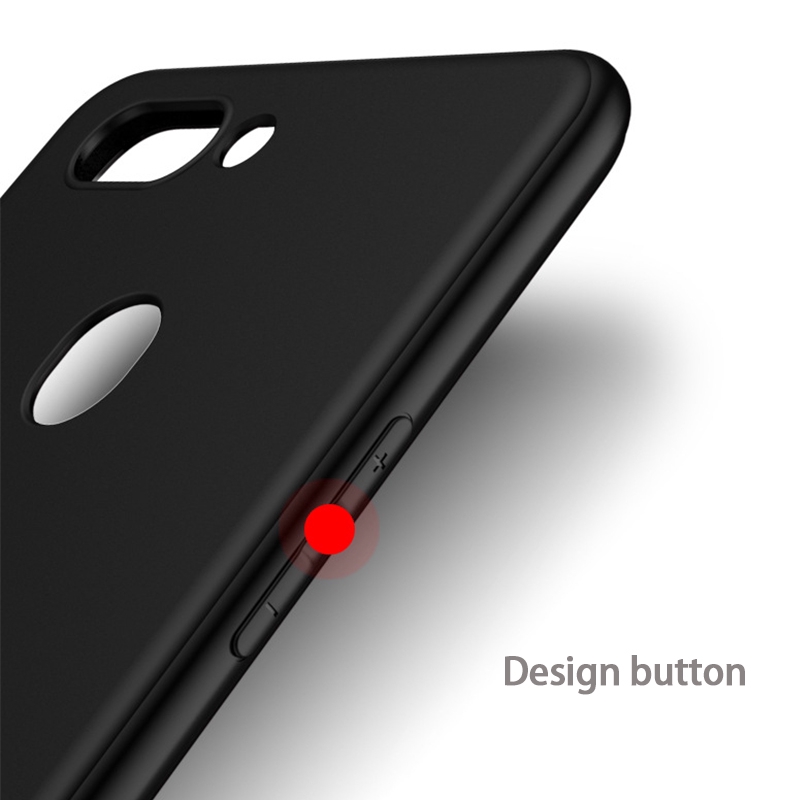 Ốp điện thoại mềm nhám màu đen cho OPPO K1 R15X A7 A5 A3 A3S R17 Pro R11S R11 R9 R9S R7 Plus R7S F11 Pro
