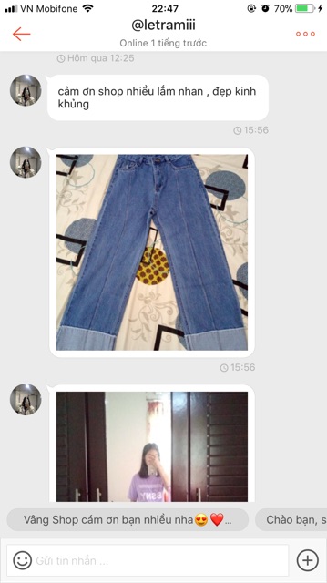 [HÌNH THẬT] Quần jeans gấp lai lưng siêu cao | BigBuy360 - bigbuy360.vn