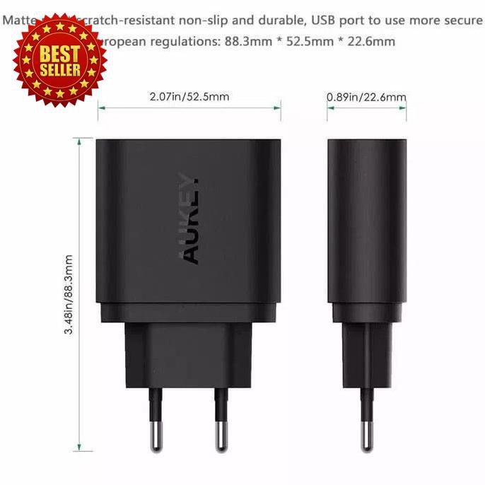 Cốc Sạc Nhanh Aukey Pa-T9 Cổng Usb 3.0