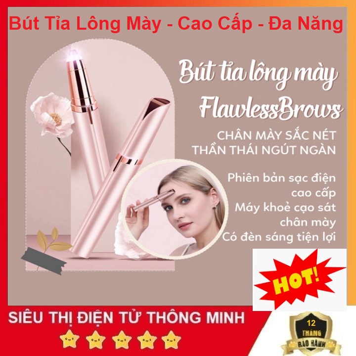 Bút Tỉa Lông Mày Mini Cao Cấp, Thẩm Mỹ Cho Phái Đẹp - Dụng Cụ Tẩy Lông Mày Mini Cao Cấp - Bảo Hành 12 Tháng