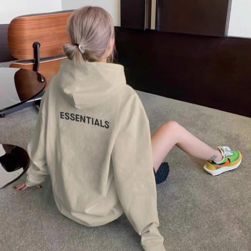 Áo nỉ hoodie Essentials áo nỉ bông unisex nam nữ form lên rất đẹp