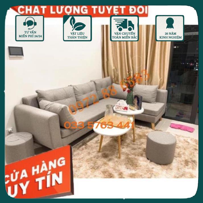 GIÁ GỐC - Sofa phòng khách hiện đại giá tại xưởng -  ghế sôfa góc L kích thước 2m2 x 1m4