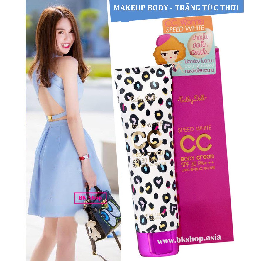 [ An Toàn ] Kem nền [Trắng Da toàn thân] Cathy Doll Speed White Body CC Cream SPF30 PA+++ 128ml