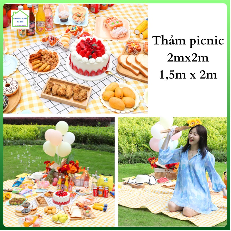 [Rẻ vô địch] Thảm trải du lịch, đi phượt picnic dã ngoại ngoài trời chống thấm nước gấp gọn.