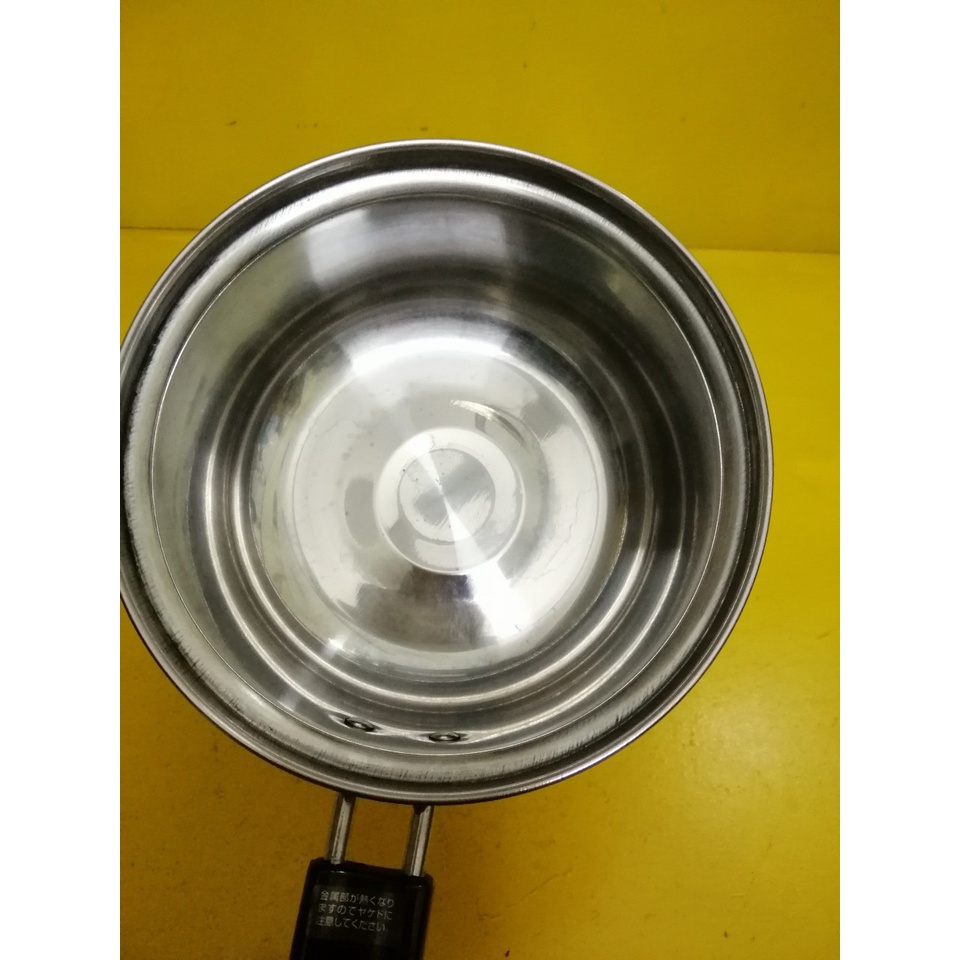 Quánh inox nội địa Nhật, size 15cm, cao 7cm (mã 906), Dùng được bếp từ