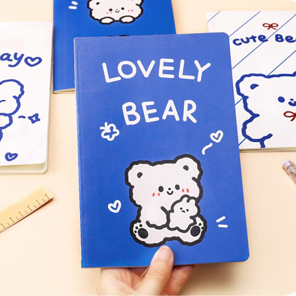 PEWANY Sổ Tay Lên Kế Hoạch Khổ A5 In Họa Tiết Gấu Dễ Thương Tiện Dụng