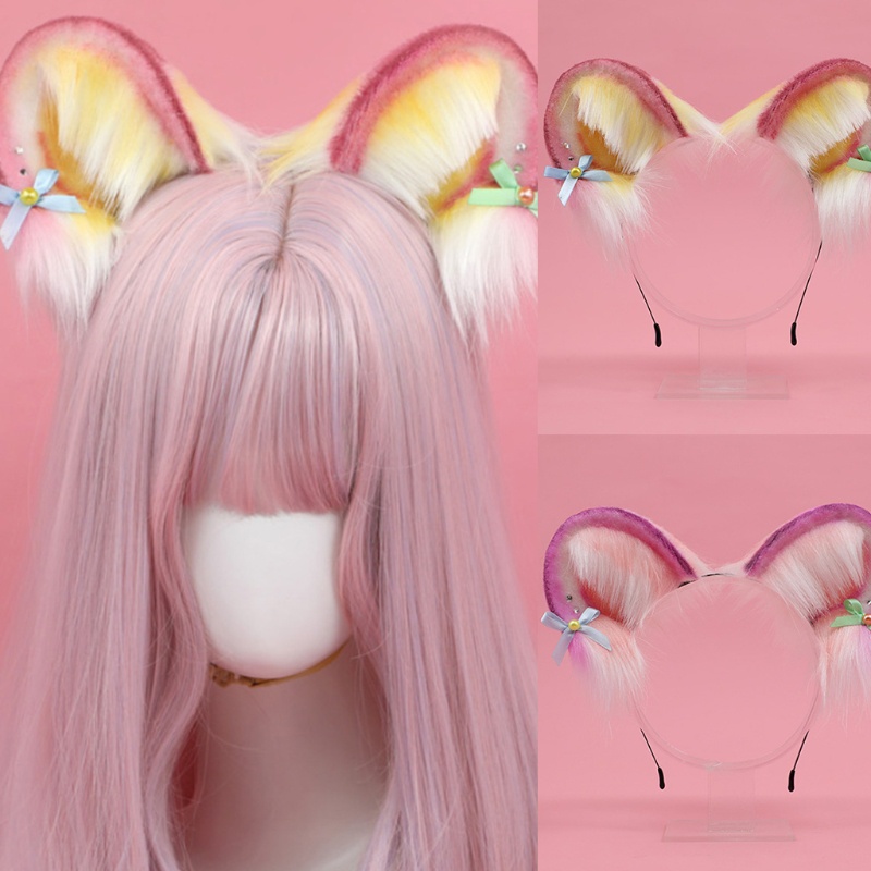 Băng Đô Tai Mèo Lông Xù Đáng Yêu Dành Cho Chụp Ảnh