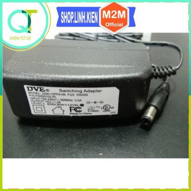 Nguồn Adapter 5V2A 5.5x2.1MM DVE Chính Hãng