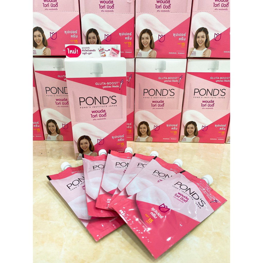 (Hộp 6 Gói) Kem Dưỡng Da Pond's Trắng Hồng Nội Địa Thái Lan