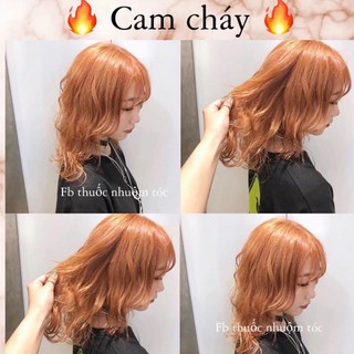 thuốc nhuộm tóc màu cam cháy