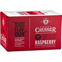 Nước trái cây lên men Vodka Cuiser Raspberry thùng 24 chai 330ml