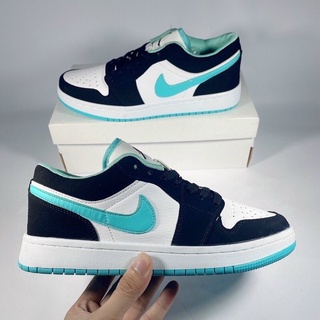 Giày Nike jordan 1 Xanh Ngọc Cổ Thấp- Giày Sneaker Nam Nữ Thể Thao Cổ Thấp Thời Trang Cao Cấp [Full bill +box]