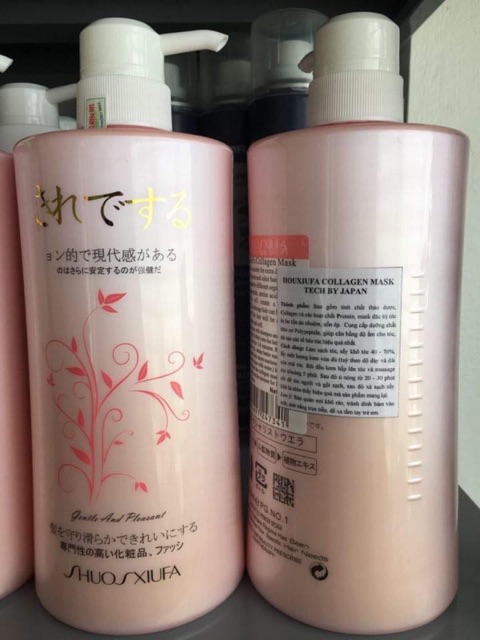 [Hàng chính hãng].Hấp phục hồi tóc HOUCIUFA COLLAGEN 1000ml