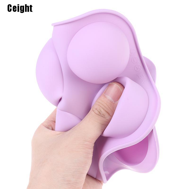 Khuôn Silicone Làm Bánh Hình Bán Nguyệt Có 6 Ô Nhỏ