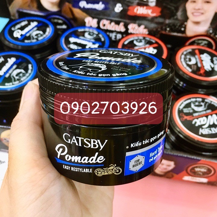 Wax Vuốt Tóc Gatsby Pomade 65g-dễ dàng tạo nếp -giữ nếp mềm -mùi dễ chịu -không khô tóc(hàng công ty)