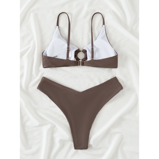 [BKN1780] <ÂU> SET BIKINI NÂU KHUY TRÒN NGỰC